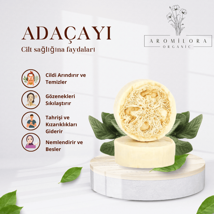 Aromilora -  5’li 1 KG Lifli Doğal Adaçayı Sabunu