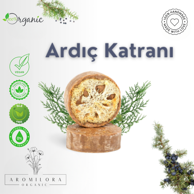 Aromilora - 5’li 1 KG Lifli Doğal Ardıç Katranı Sabunu