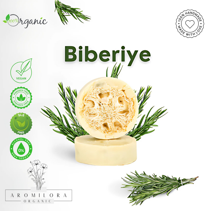 Aromilora - 5’li 1 KG Lifli Doğal Biberiye Sabunu