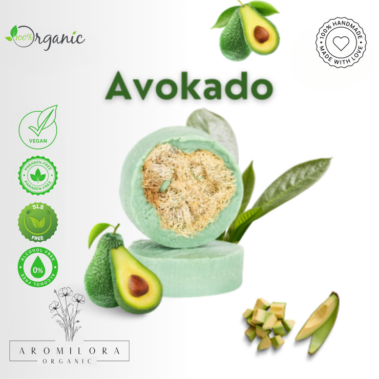 Aromilora - 5’li 1 KG Lifli Doğal Avokado Sabunu